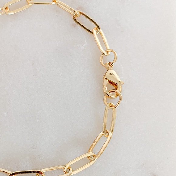 🎉HP🎉 Paper Clip Bracelet |14k Gold Filled - Picture 4 of 6